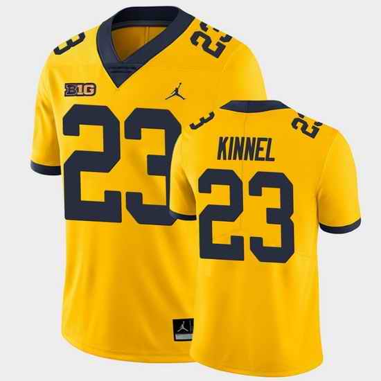 Men Michigan Wolverines Tyree Kinnel Game Yellow College Football Jersey